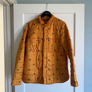 The North Face Orange Patterned Shirt Jacket